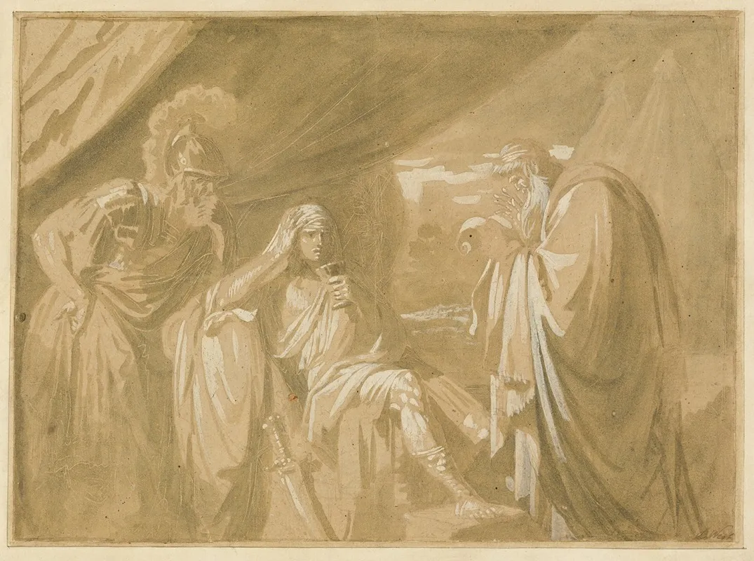 Alexanders Confidence With His Physician Philip Wall Art by Benjamin West - High-Resolution Digital Print