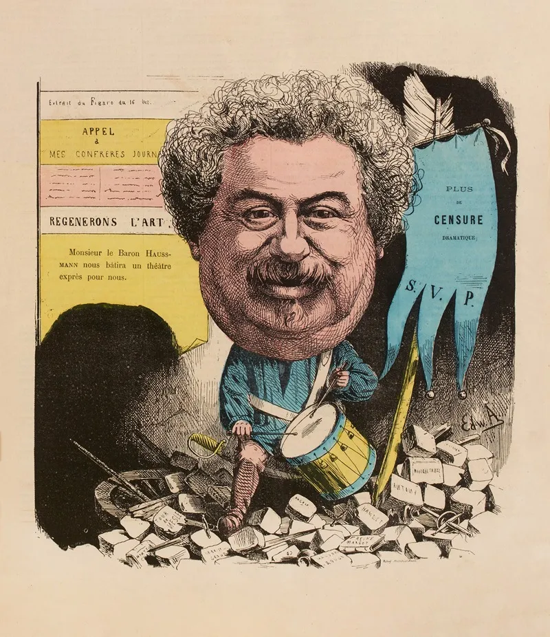Alexandre Dumas Wall Art by Edward Ancourt - High-Resolution Digital Print