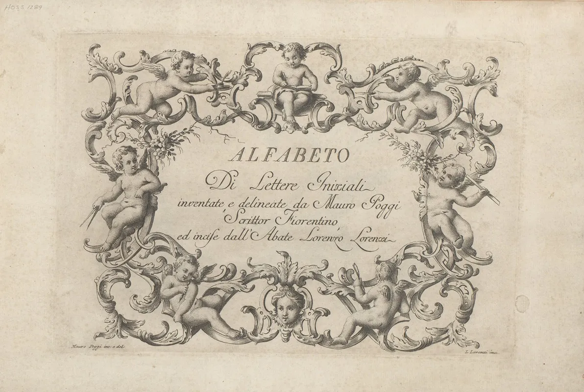 Alfabeto Di Lettere Iniziale Title Page Wall Art by Mauro Poggi - High-Resolution Digital Print