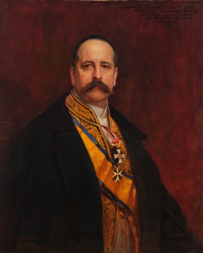 Alfons Mumm Von Schwarzenstein Wall Art by Philip de László - High-Resolution Digital Print