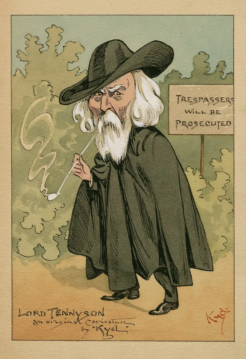 Alfred Tennyson 2 Wall Art by Joseph Clayton Clarke (Kyd) - High-Resolution Digital Print
