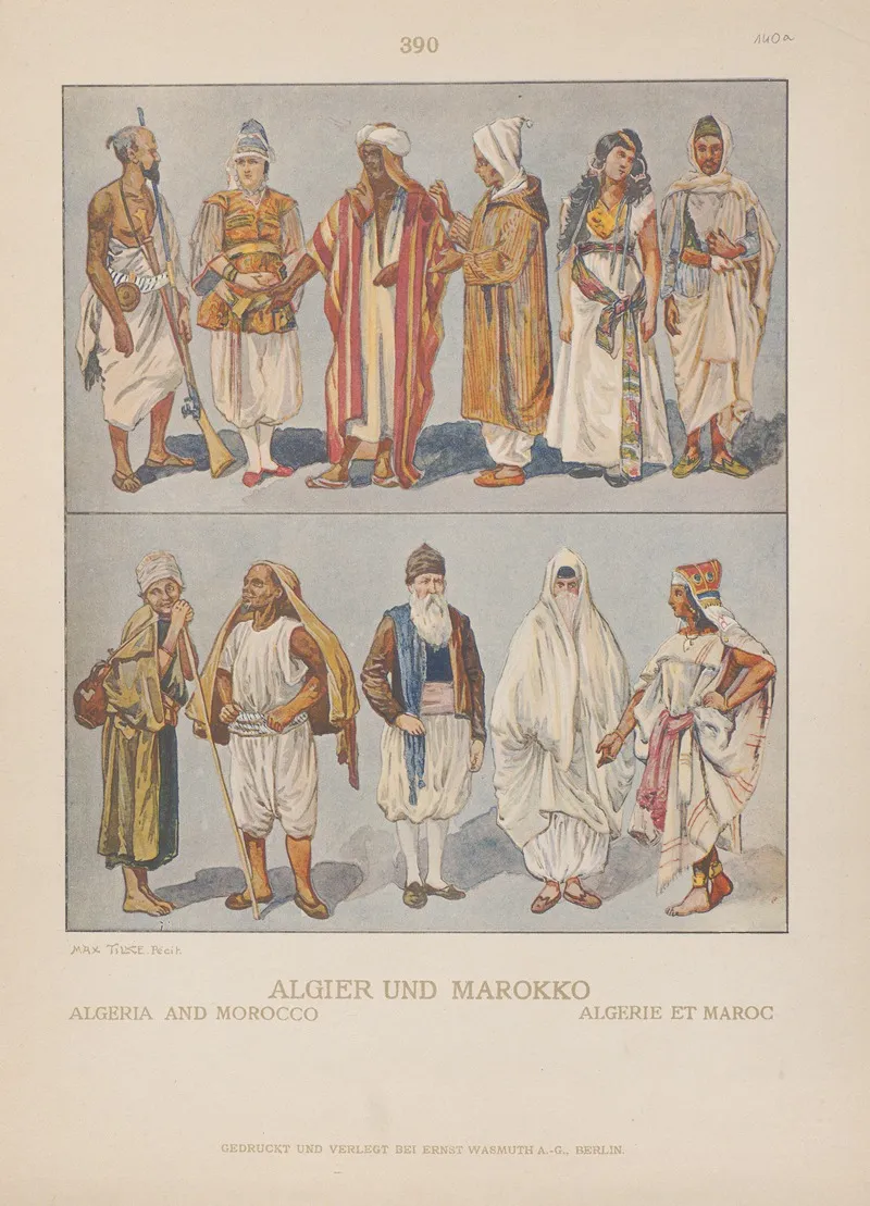 Algeria And Morocco Wall Art by Adolf Rosenberg - High-Resolution Digital Print