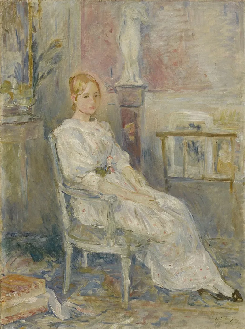 Alice Gamby Dans Le Salon Wall Art by Berthe Morisot - Canvas Print