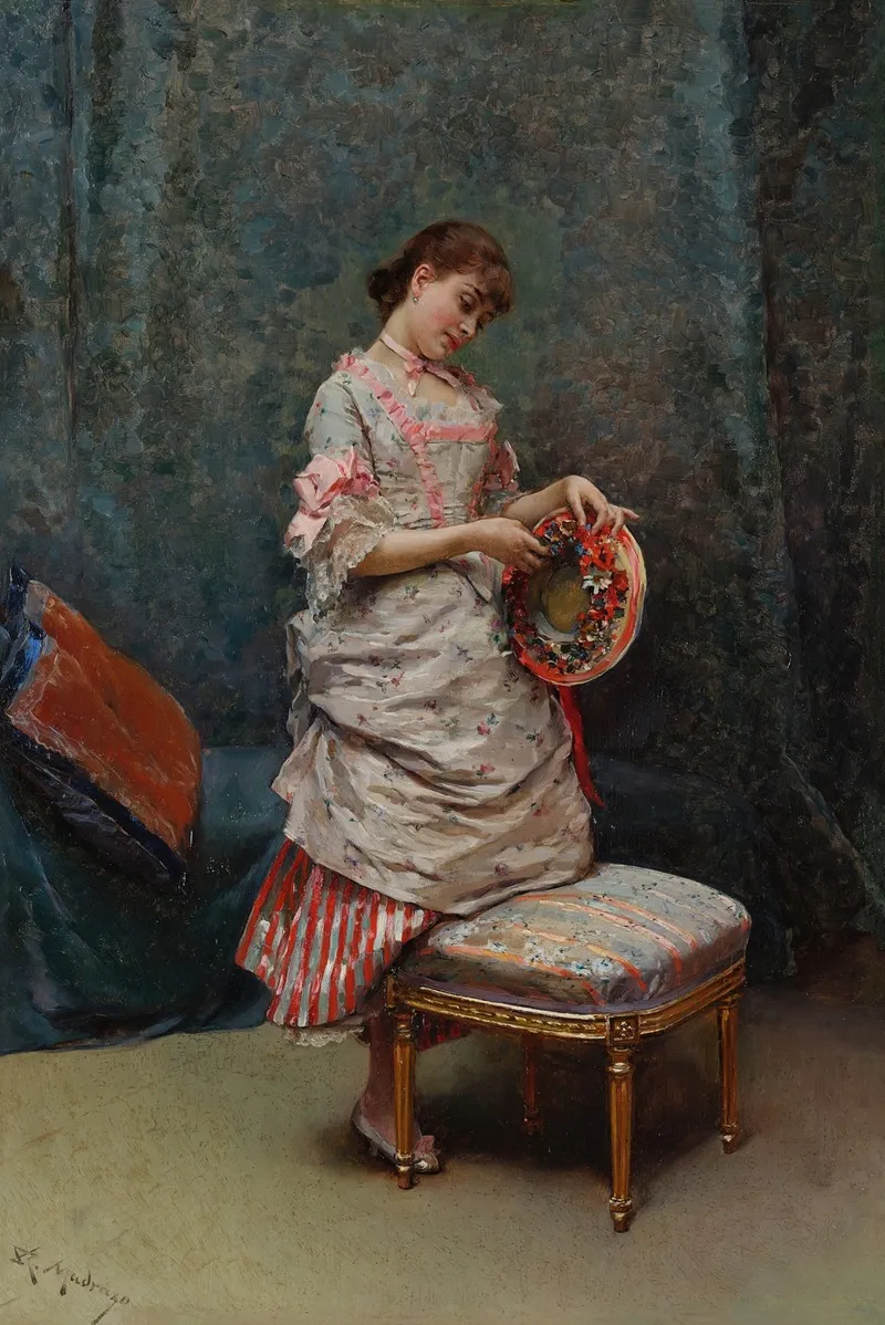 Aline Holding A Hat
