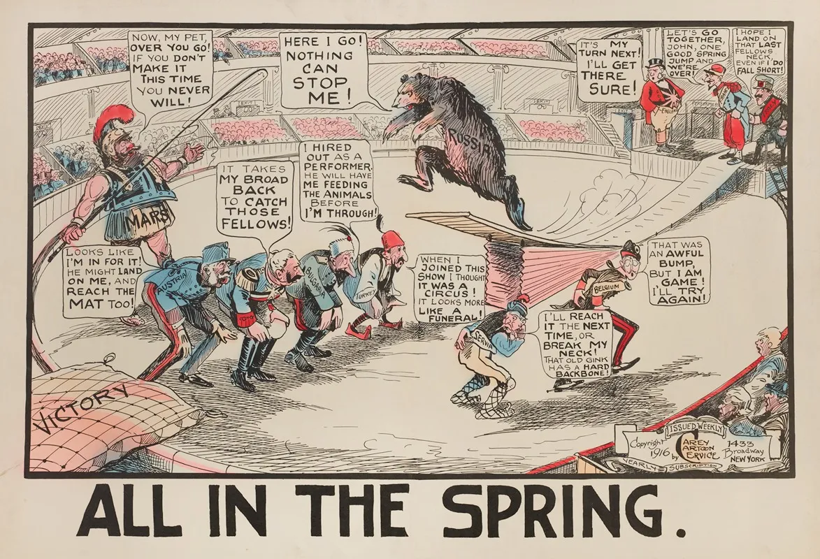 All In The Spring Wall Art by Carey Cartoon Service - High-Resolution Digital Print