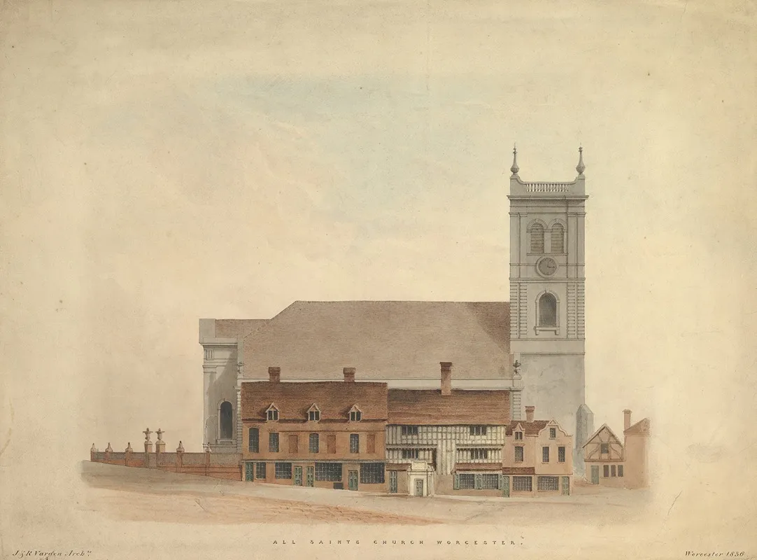 All Saints Church Worcester Wall Art by Richard Varden - High-Resolution Digital Print