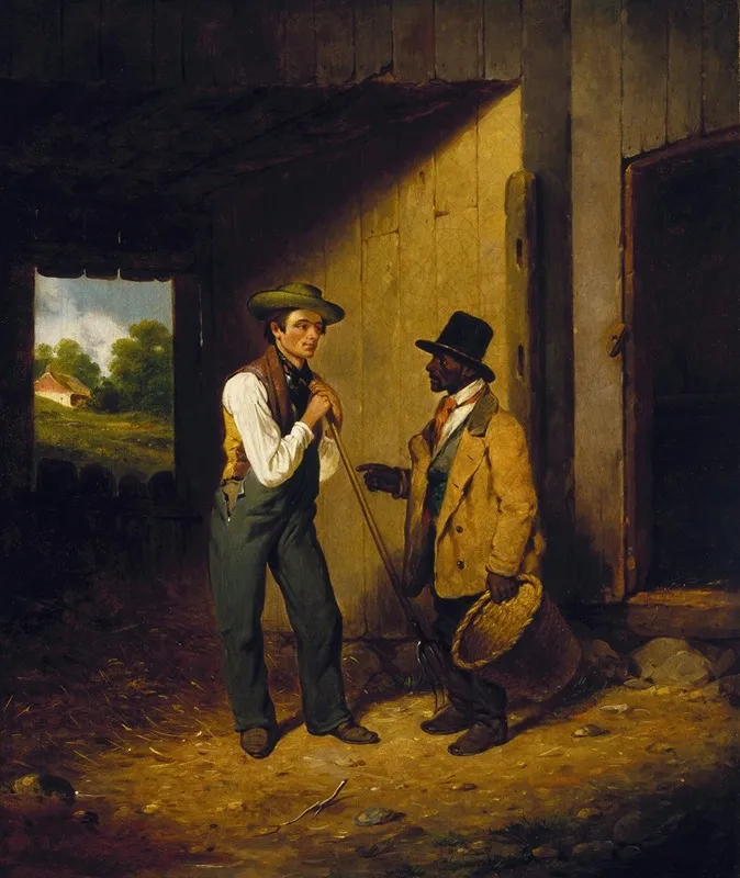 All Talk And No Work Wall Art by Francis William Edmonds - High-Resolution Digital Print