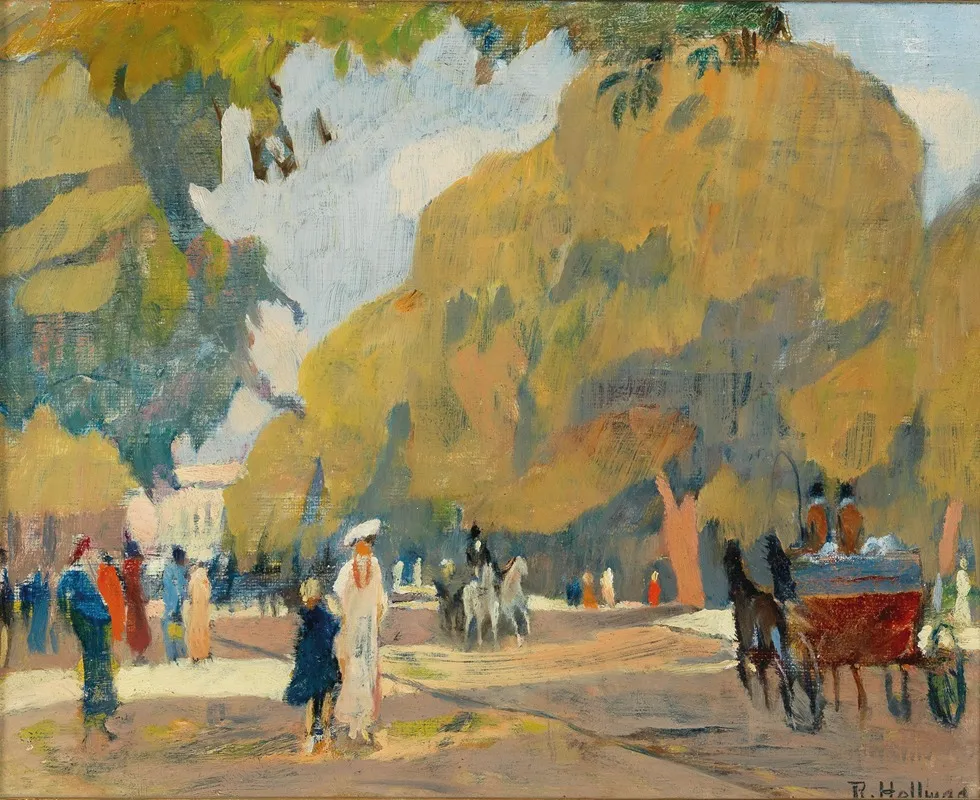 Allee Im Hydepark London Wall Art by Rudolf Hellwag - High-Resolution Digital Print