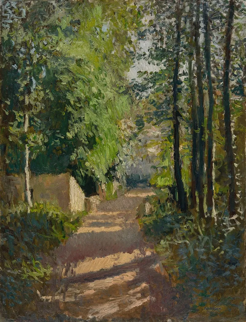 Allee Sous Bois Normandie Wall Art by Gustave Caillebotte - High-Resolution Digital Print
