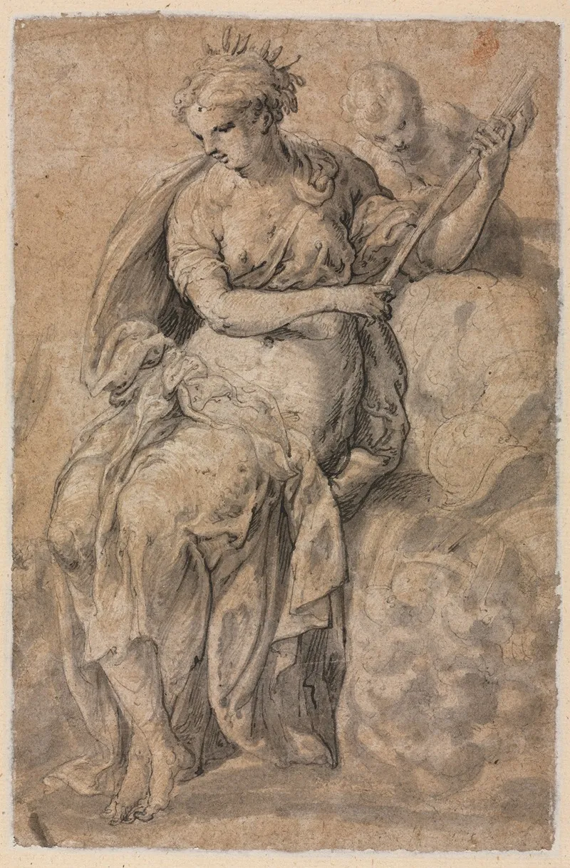 Allegorical Figure 6 Wall Art by Niccolo dell' Abbate - High-Resolution Digital Print