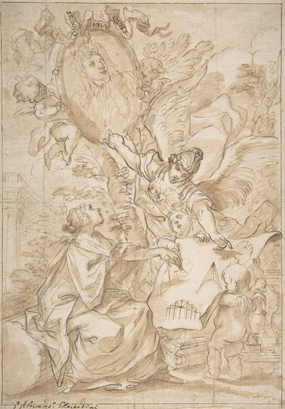 Allegorical Homage To An Architect Wall Art by Alessandro Gherardini - High-Resolution Digital Print