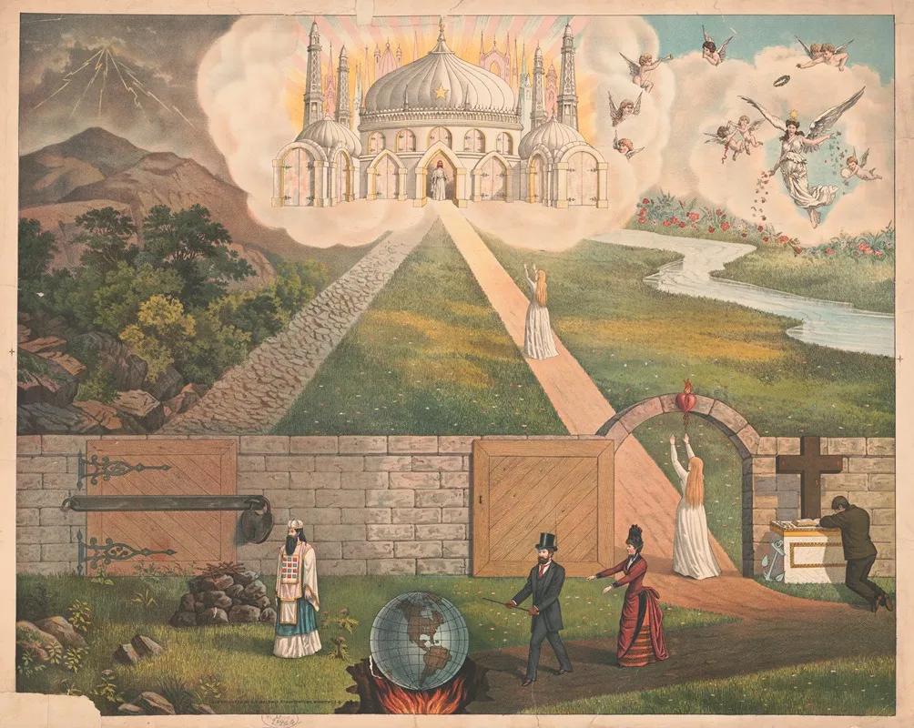 Allegorical Pathway To Heaven Wall Art by S.H. Baldwin - High-Resolution Digital Print
