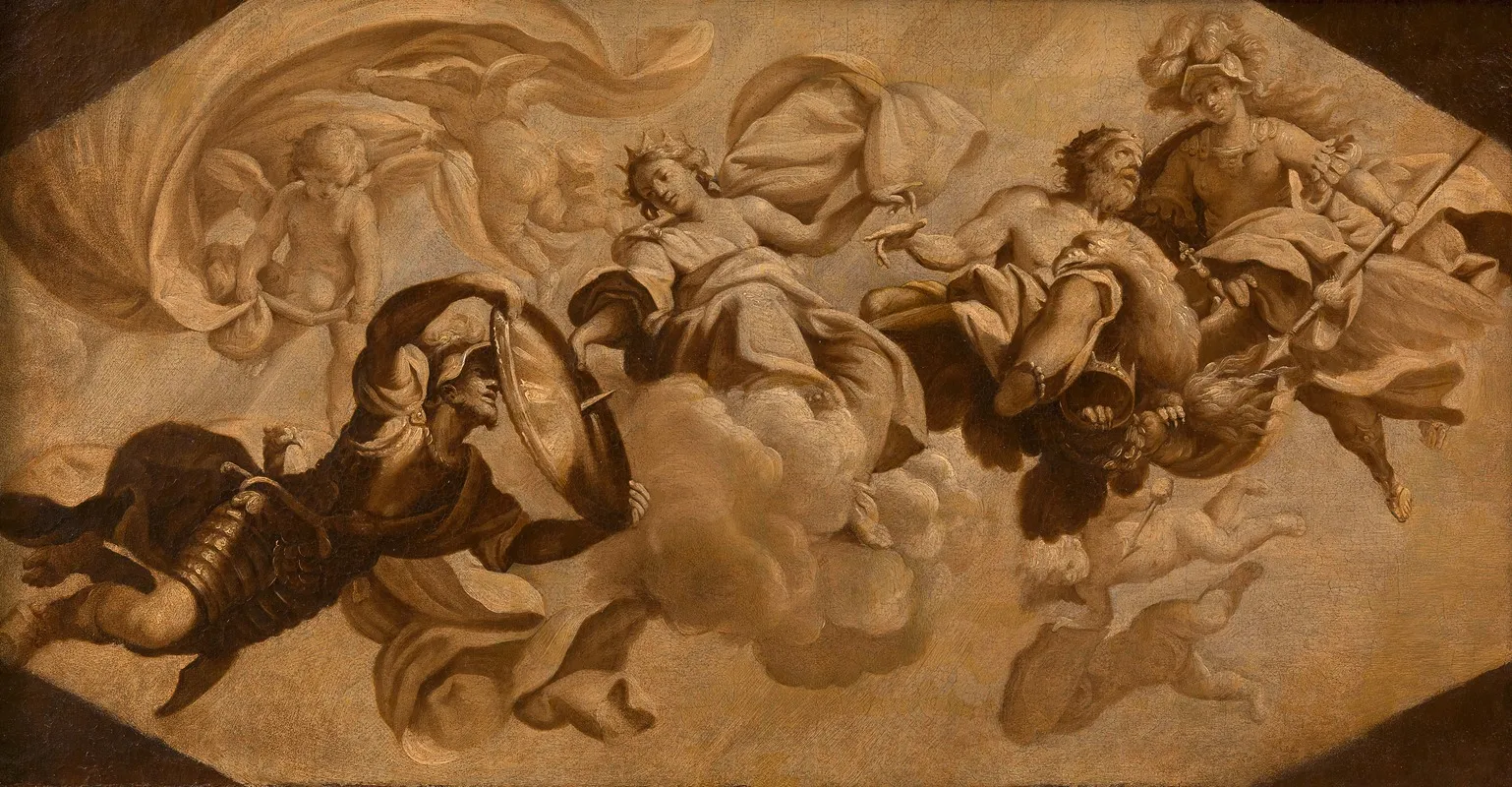 Allegorie Auf Den Militarischen Ruhm Des Generals Montecuccoli Wall Art by Lorenzo Pasinelli - High-Resolution Digital Print