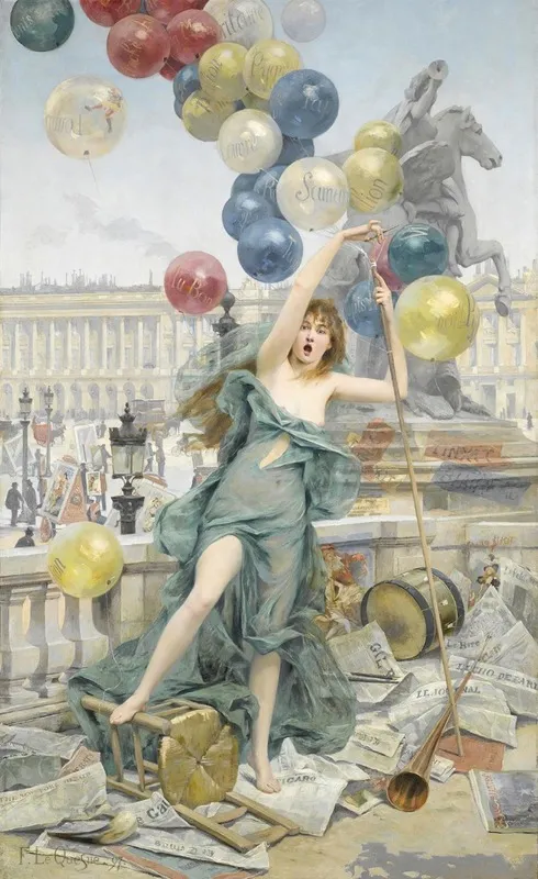 Allegorie De La Publicite Wall Art by Fernand Le Quesne - High-Resolution Digital Print