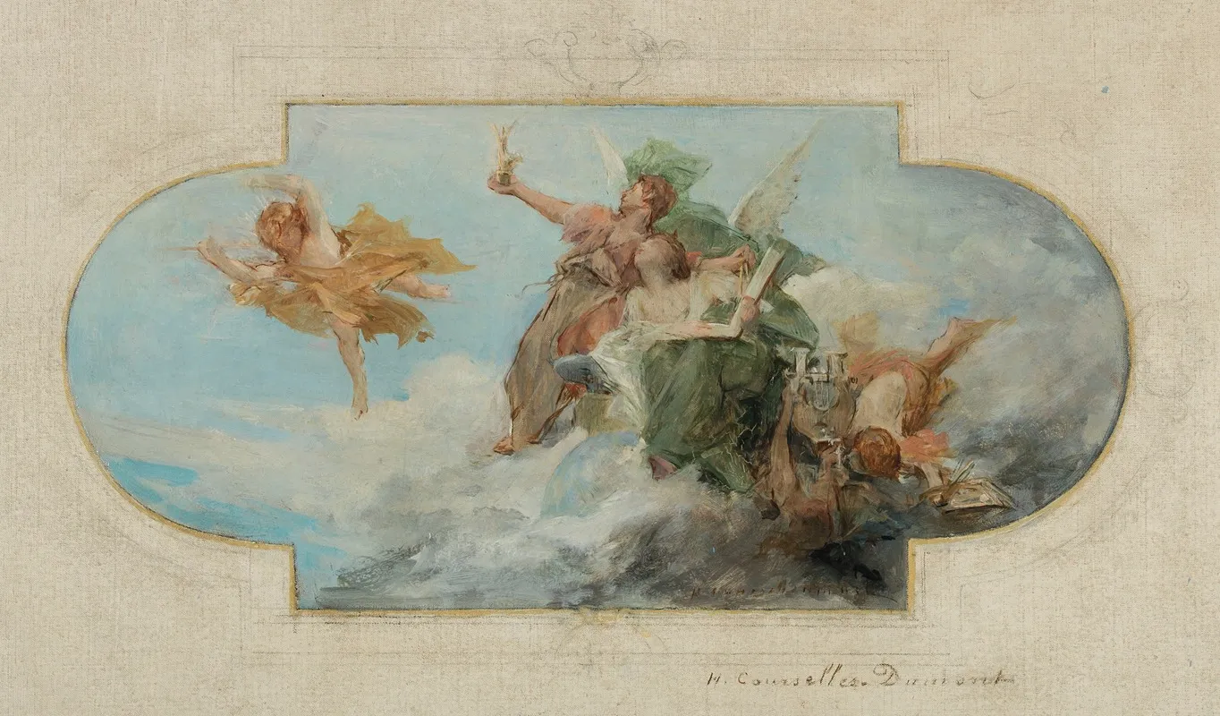 Allegorie Des Arts 3 Wall Art by Henri Courselles-Dumont - High-Resolution Digital Print