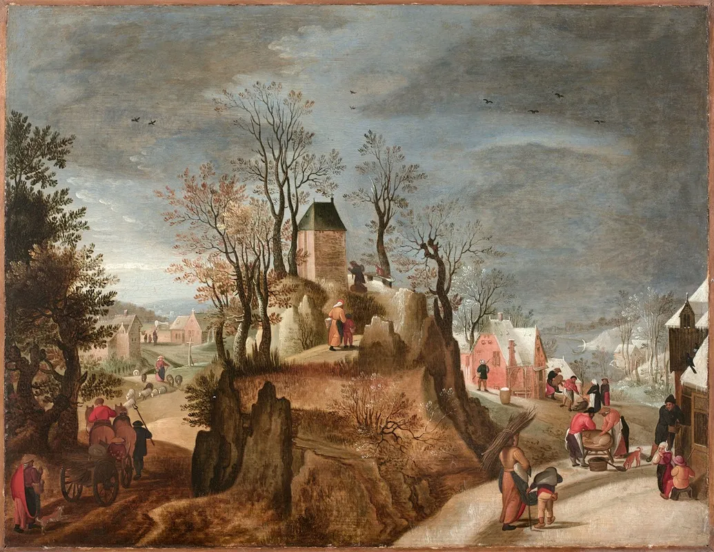 Allegorie Des Saisons Dans Un Paysage Wall Art by Jacob Grimmer - High-Resolution Digital Print