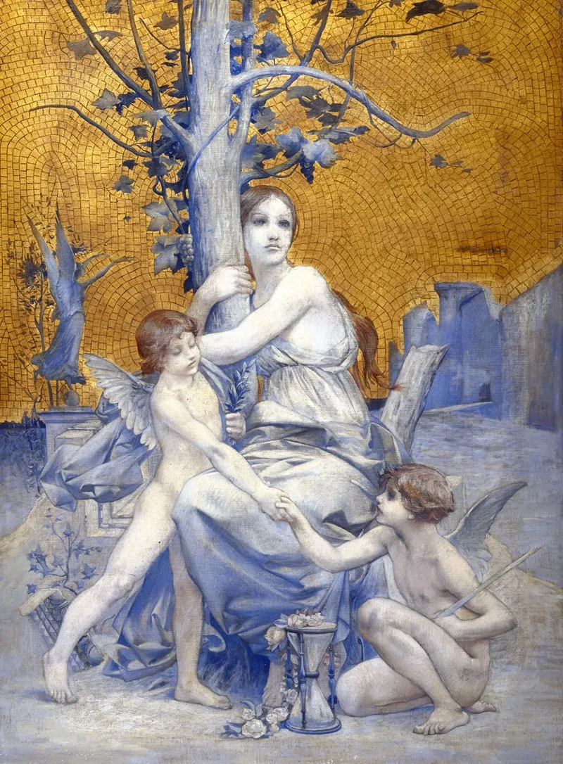 Allegorie Du Temps Wall Art by Luc-Olivier Merson - High-Resolution Digital Print