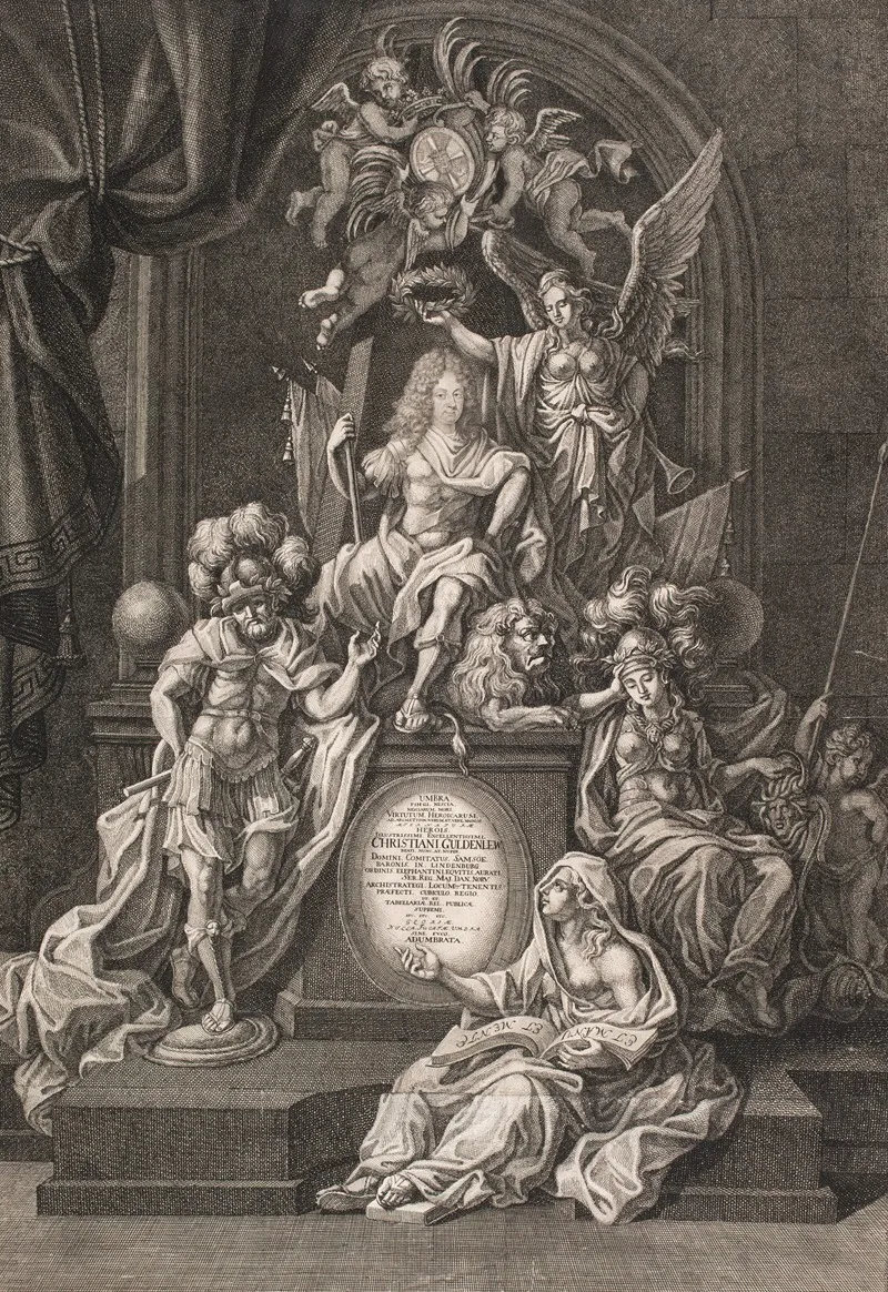 Allegorisk Opstilling Med Christian Gyldenlove Wall Art by Andreas Reinhardt - High-Resolution Digital Print