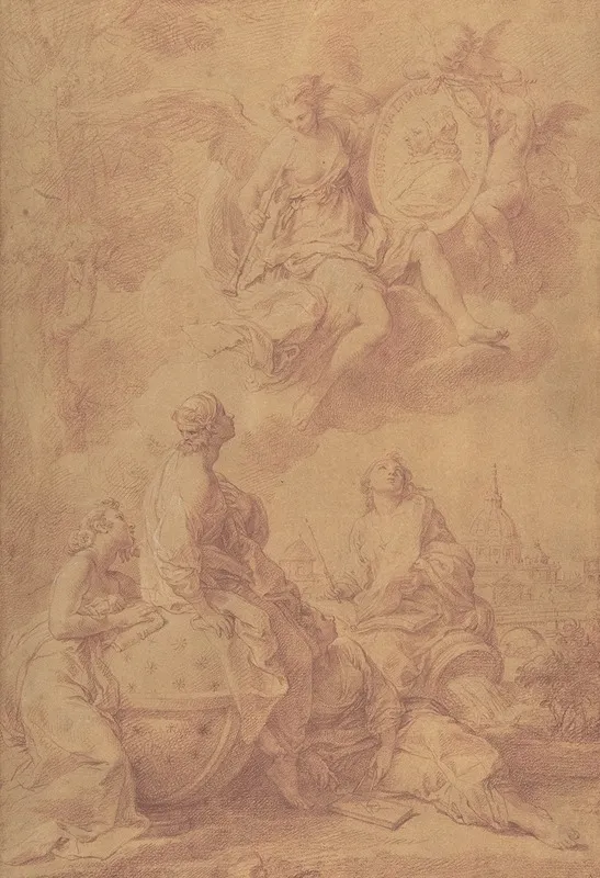 Allegory In Honor Of Pope Benedict Xiv