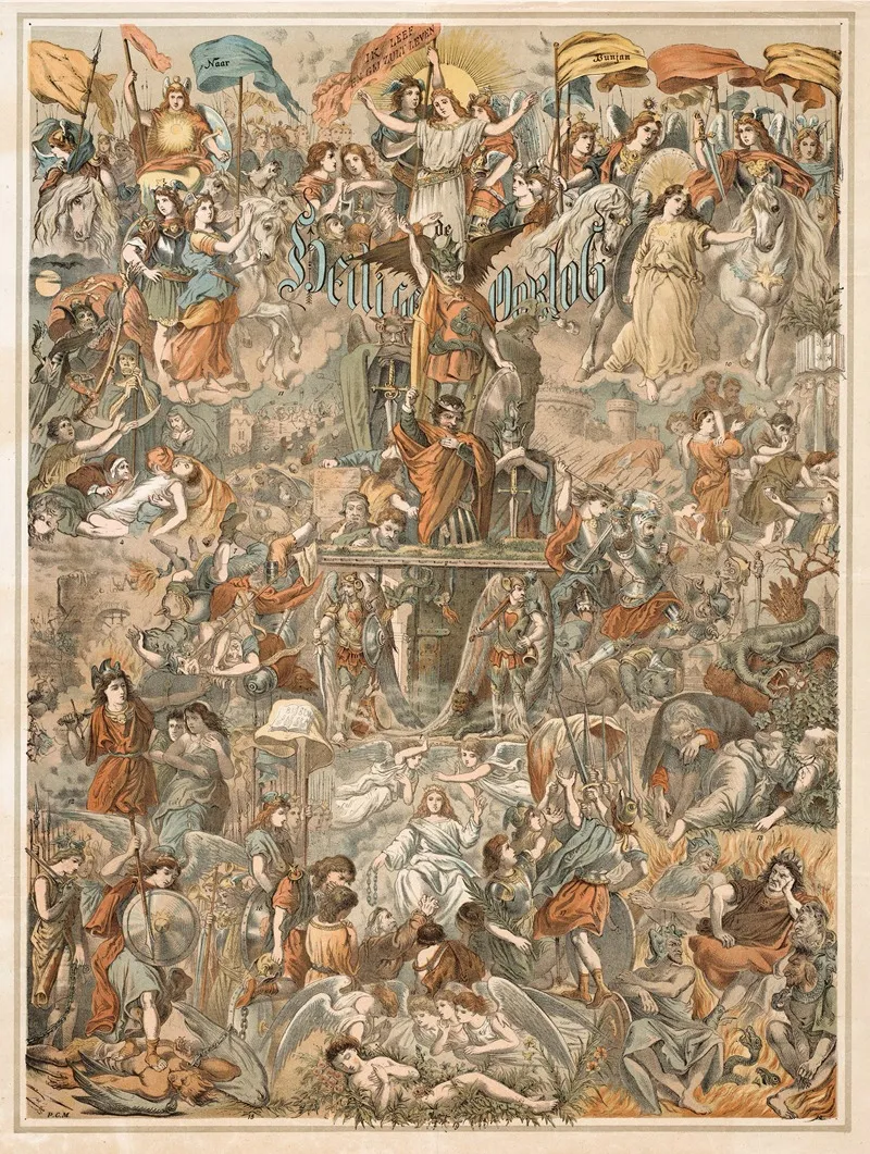 Allegory Of A Holy War Wall Art by Pieter Cornelis Mondriaan - High-Resolution Digital Print