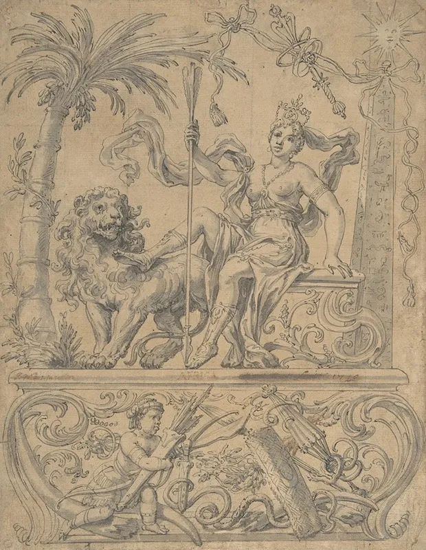 Allegory Of Africa From The Four Continents