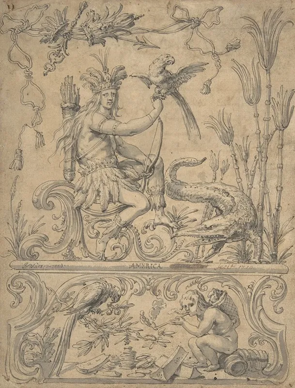 Allegory Of America From The Four Continents 2