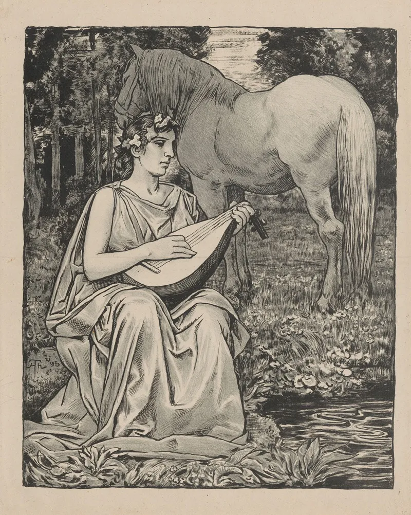 Allegory Of Music 12 Wall Art by Hans Thoma - High-Resolution Digital Print
