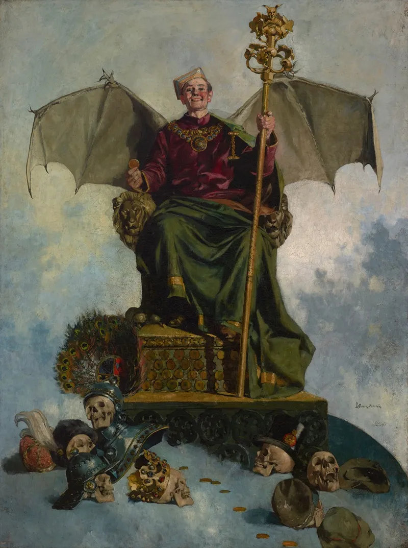 Allegory Of Satan Lord Of The World Wall Art by Ludwik Stasiak - High-Resolution Digital Print