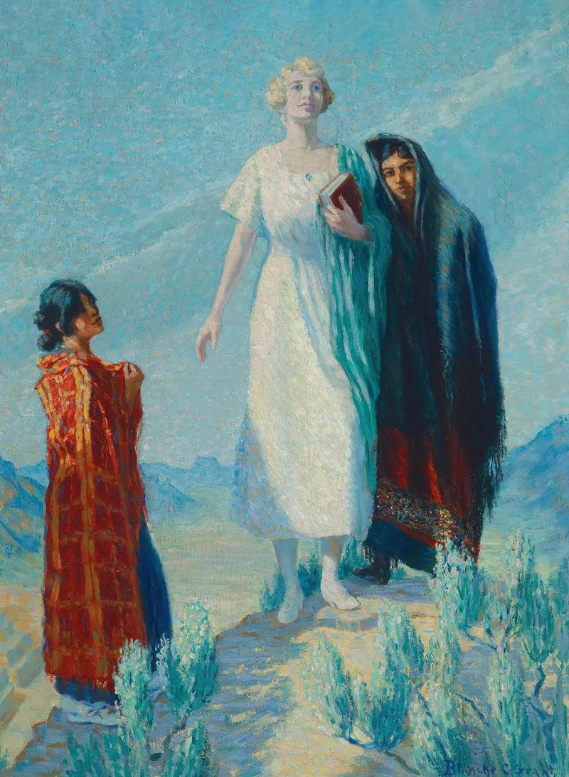 Allegory Of Suffrage And Education In Taos New Mexico Wall Art by Blanche Chloe Grant - High-Resolution Digital Print
