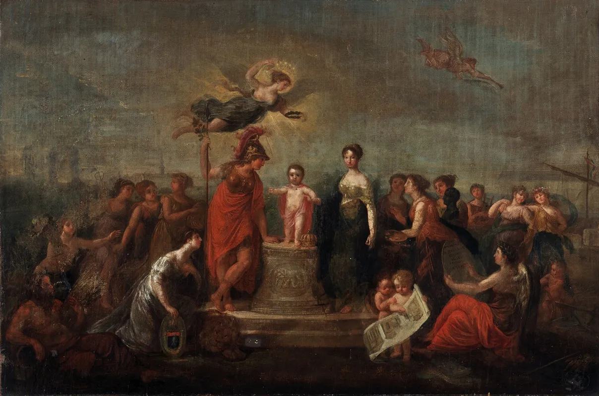 Allegory Of The Birth Of The King Of Rome Wall Art by Ernest Joseph Bailly - High-Resolution Digital Print