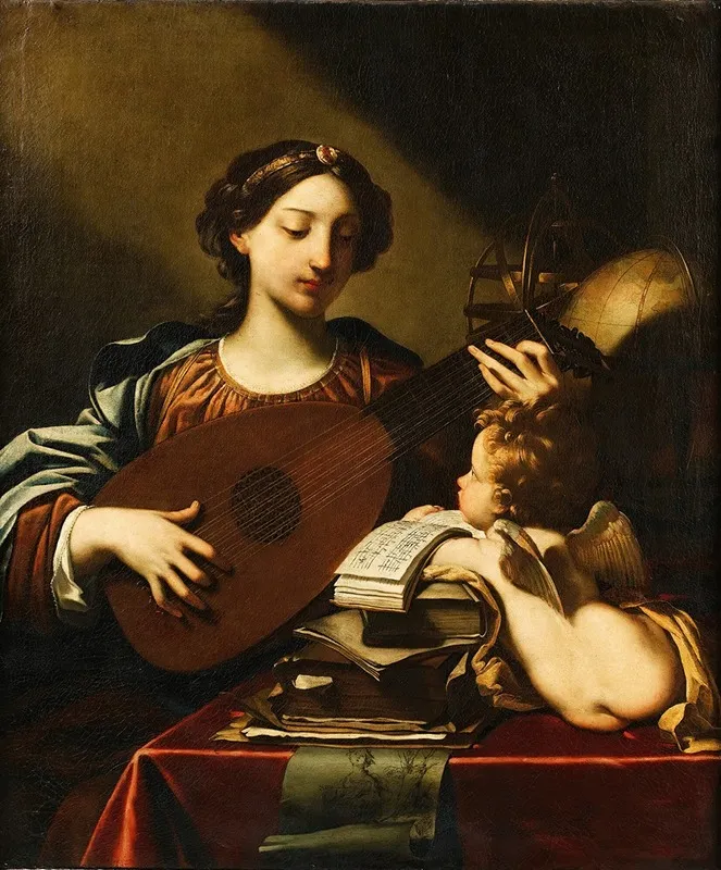 Allegory Of The Music Wall Art by Michele Desubleo - High-Resolution Digital Print