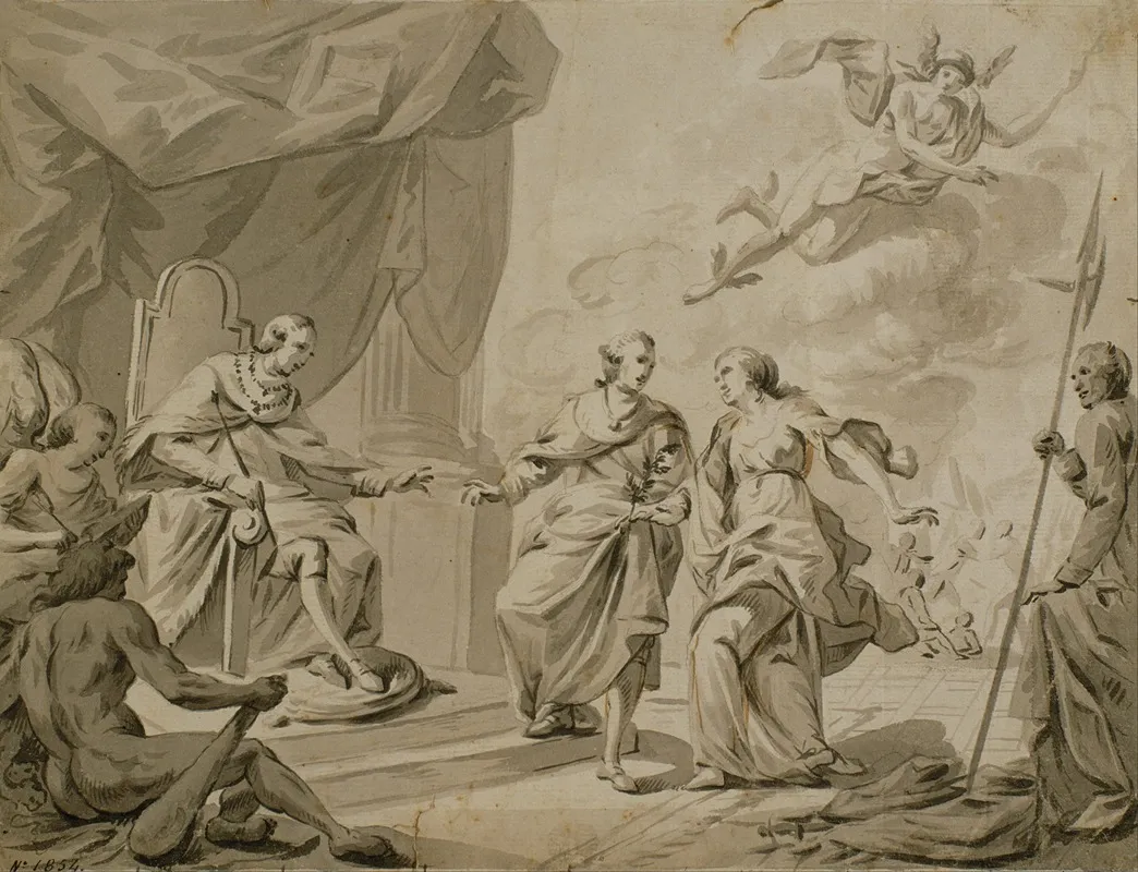 Allegory Of The Peace Of Basel Wall Art by Pau Montaña Cantó - High-Resolution Digital Print