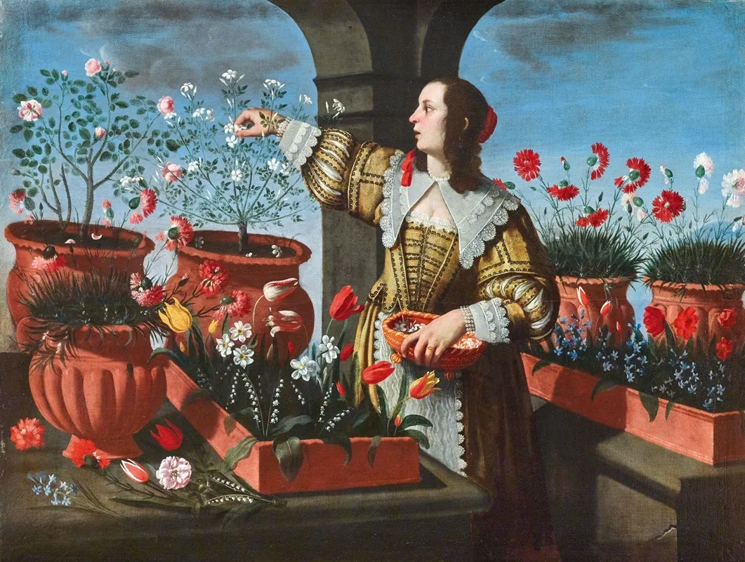 Allegory Of The Seasons Or Allegories Of The Senses Ii Wall Art by Giovanni Battista Cartei - High-Resolution Digital Print