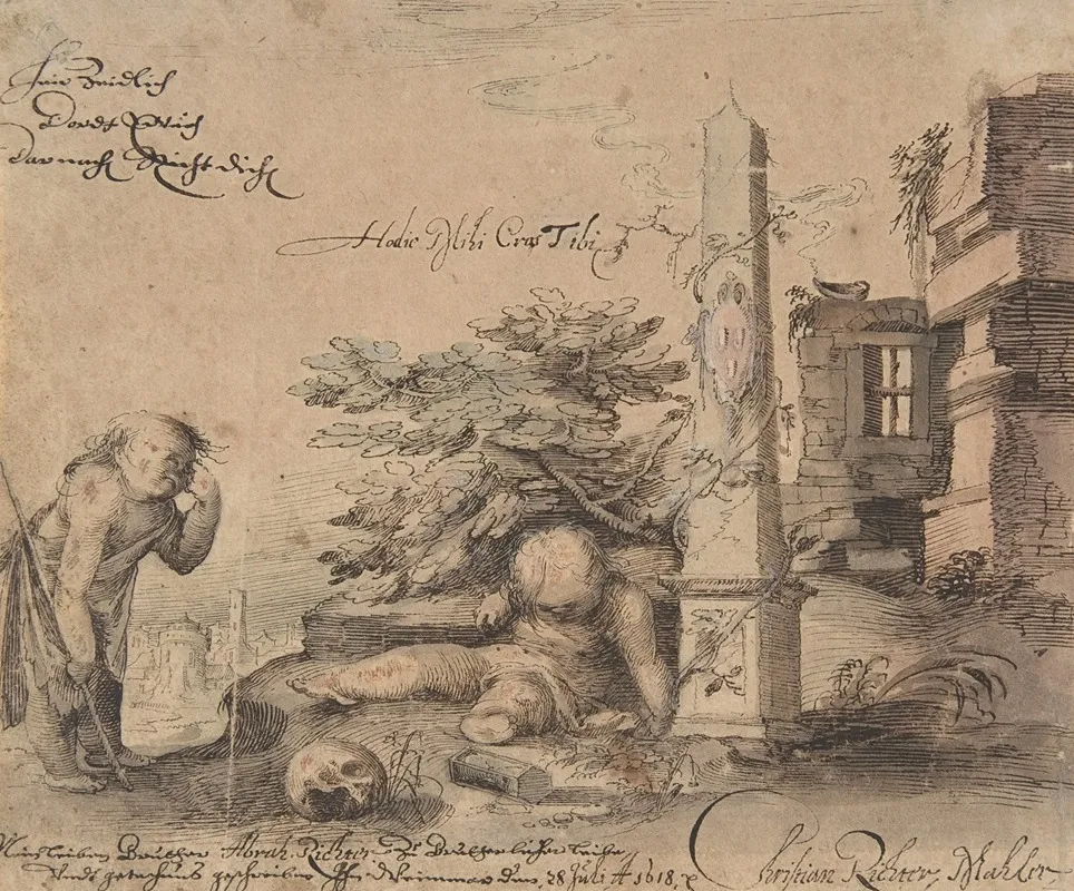 Allegory Of The Transience Of Life 2 Wall Art by Christian Richter - High-Resolution Digital Print