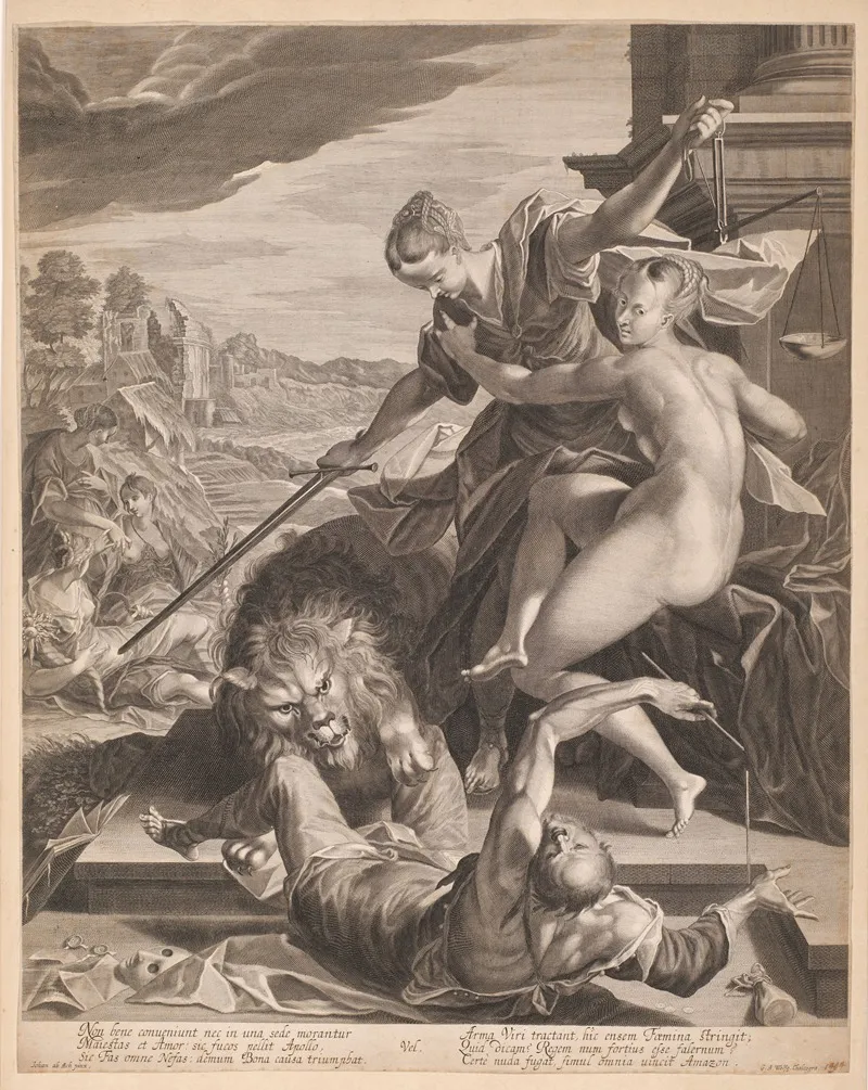 Allegory Of The Triumph Of Justice And Truth Wall Art by Georg Andreas Wolfgang the Elder - High-Resolution Digital Print