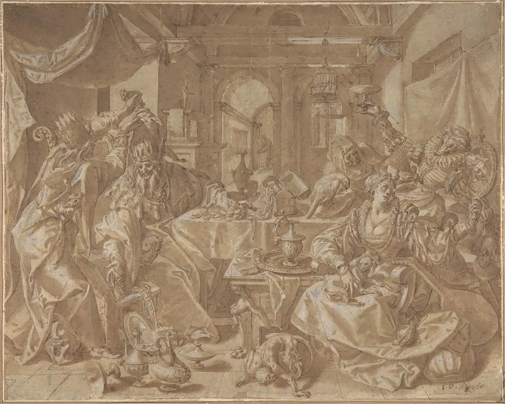 Allegory Of Wealth Lust And Stupidity