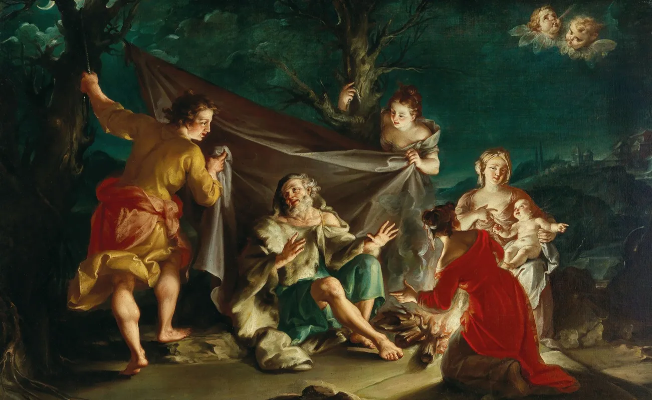 Allegory Of Winter 3 Wall Art by Giuseppe Marchesi - High-Resolution Digital Print