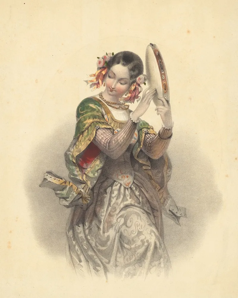 Allemande Wall Art by Eugène Charles François Guérard - High-Resolution Digital Print