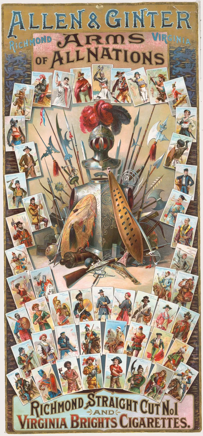 Allen Ginter Arms Of All Nations Richmond Virginia Wall Art by Geo. S. Harris & Sons - High-Resolution Digital Print