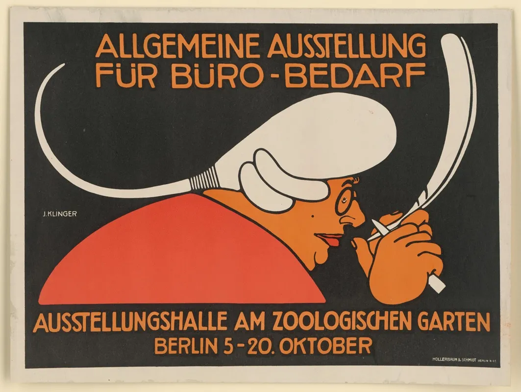 Allgemeine Ausstellung Fur Burobedarf Wall Art by Julius Klinger - High-Resolution Digital Print