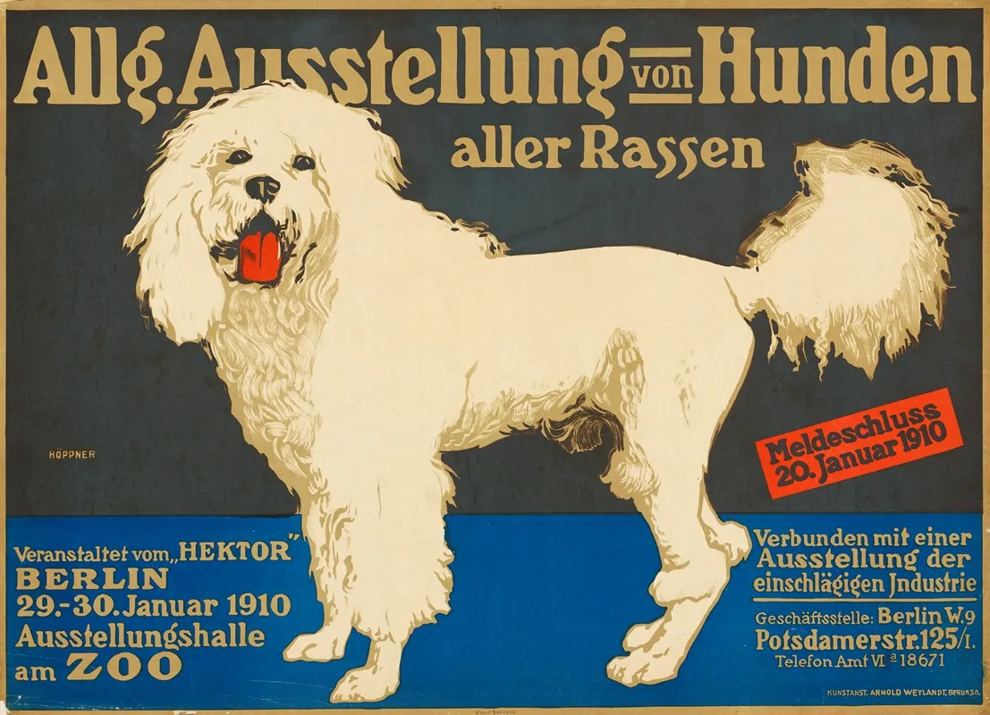 Allgemeine Ausstellung Von Hunden Aller Rassen Wall Art by Oskar Höppner - High-Resolution Digital Print