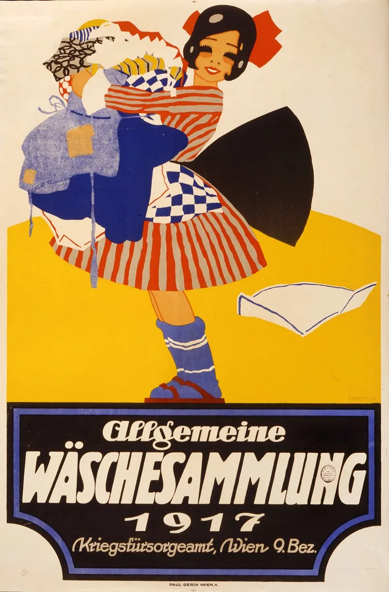 Allgemeine Waschesammlung 1917 Wall Art by Franz Griessler - High-Resolution Digital Print
