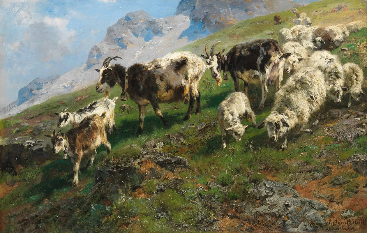 Almabtrieb Wall Art by Anton Braith - High-Resolution Digital Print