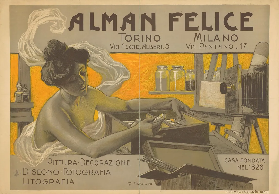 Alman Felice Wall Art by Giovanni Battista Carpanetto - High-Resolution Digital Print