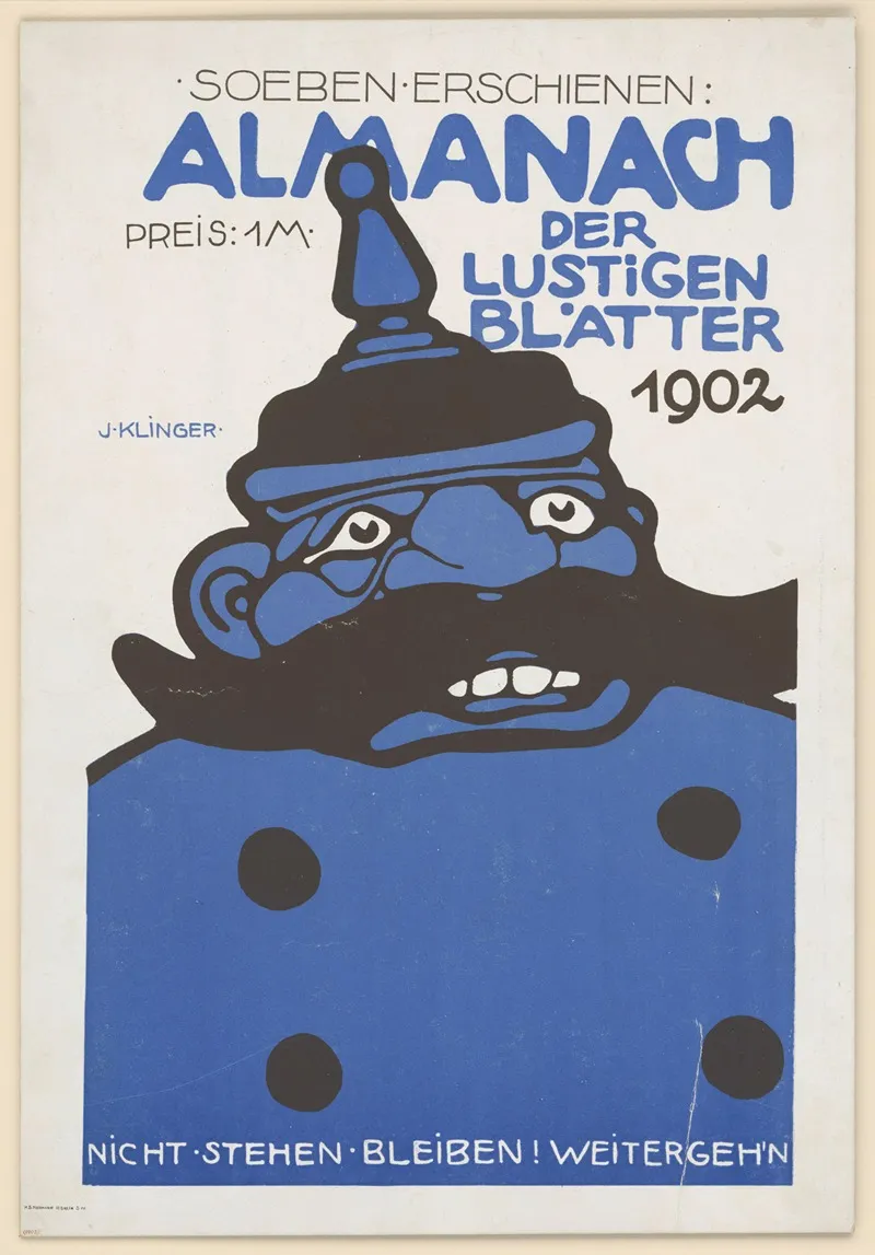 Almanach Der Lustigen Blatter Wall Art by Julius Klinger - High-Resolution Digital Print