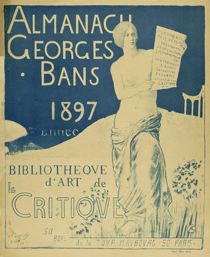 Almanach Georges Bans Wall Art by Frédéric Auguste Cazals - High-Resolution Digital Print