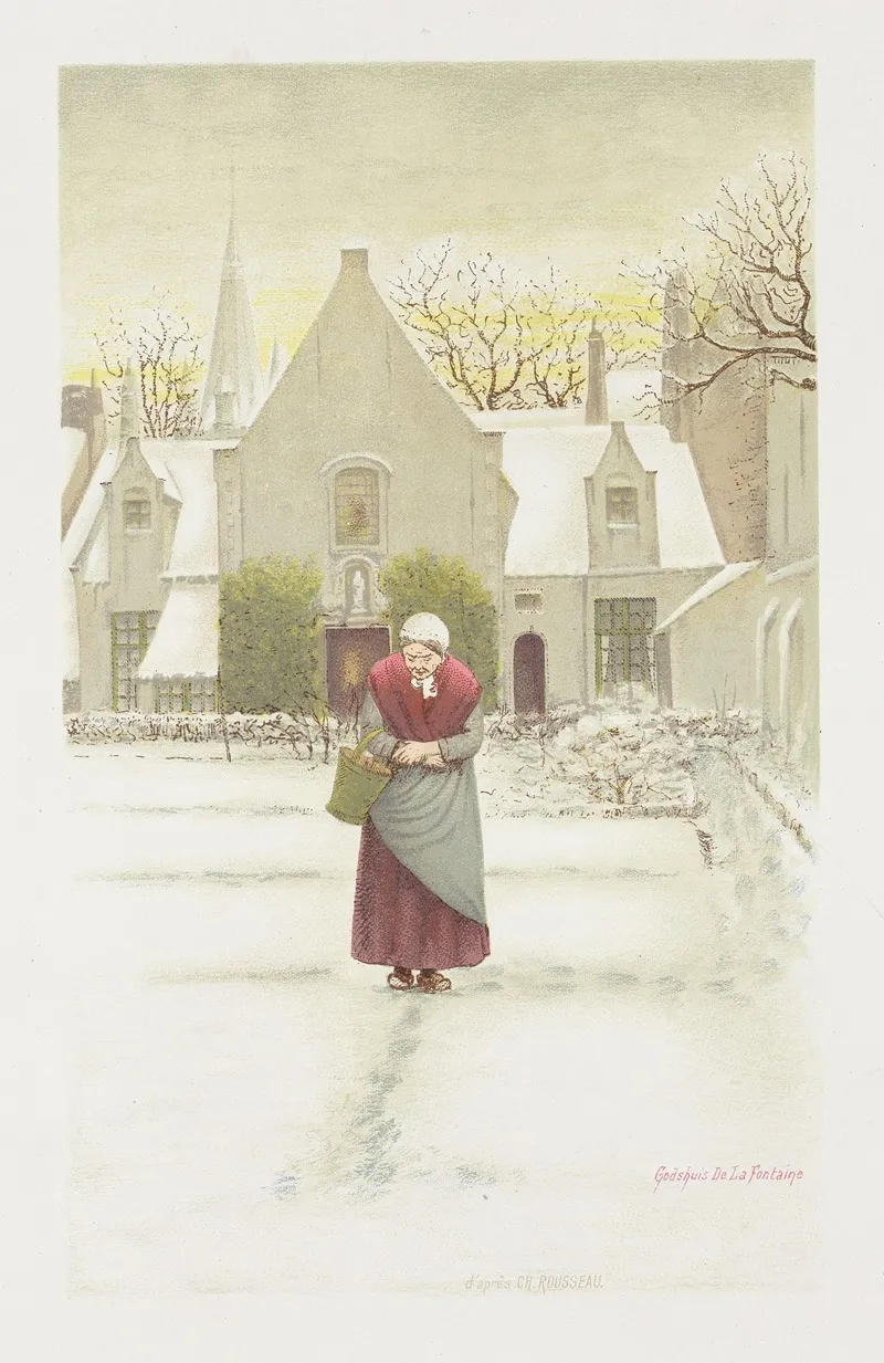 Almshouse De La Fontaine Wall Art by Charles Rousseau - High-Resolution Digital Print
