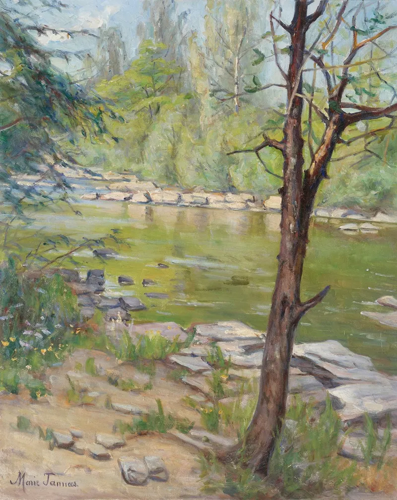 Along The Creek 2 Wall Art by Marie Tannaes - High-Resolution Digital Print