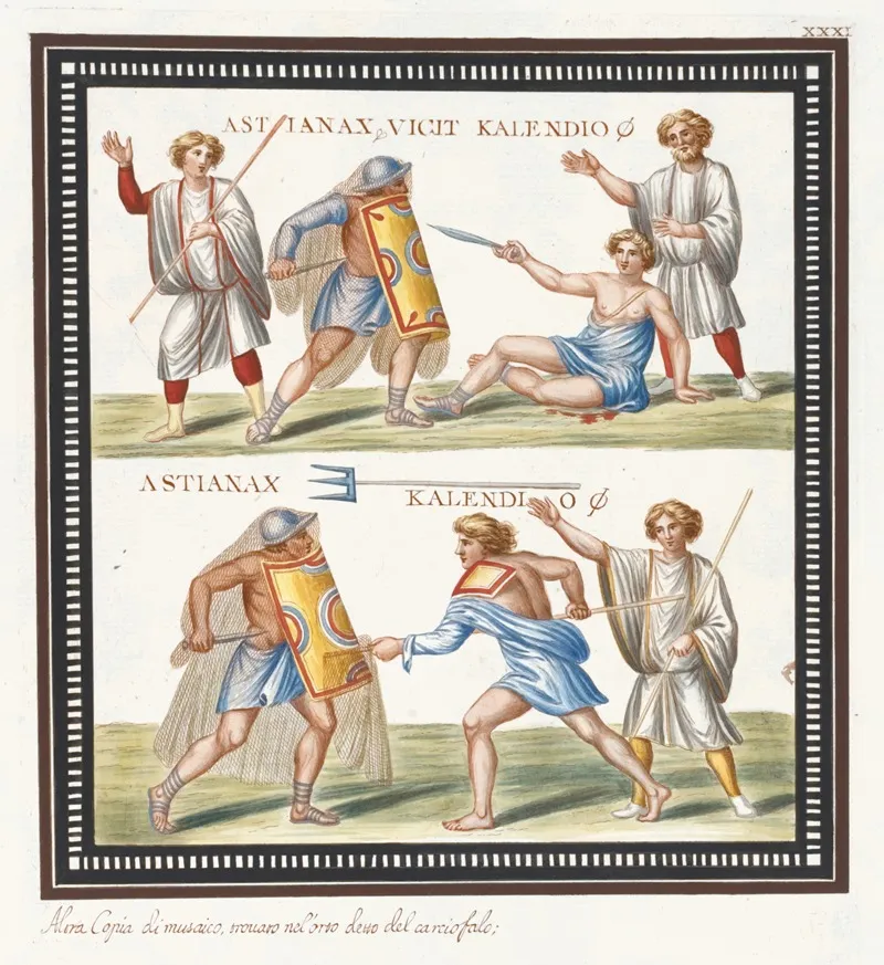 Alora Copia Di Musaico Trovato Nelorto Detto De Carciofalo Wall Art by Pierre-Jean Mariette - High-Resolution Digital Print