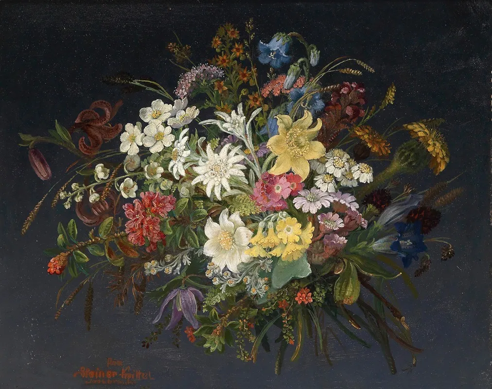 Alpenblumen 4 Wall Art by Anna Stainer-Knittel - High-Resolution Digital Print